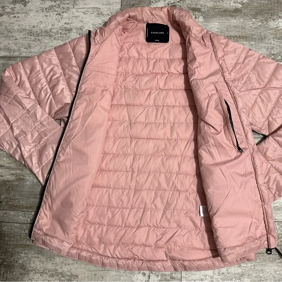 Everlane The Renew Lightweight Puffer Pink Jacket - Picture 7 of 16